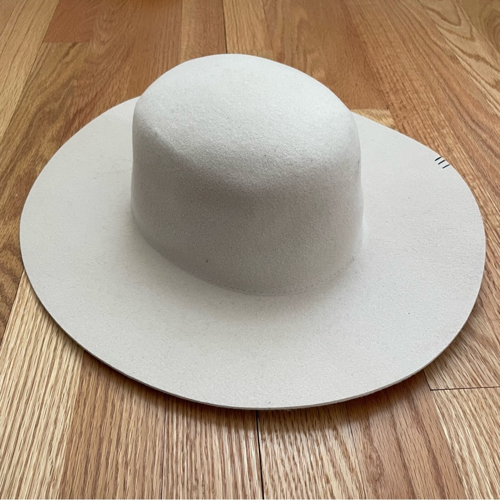 GIGI PIP Wide Brim Wool Felt Hat in Cream